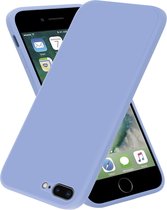 ShieldCase geschikt voor Apple iPhone 7 Plus / 8 Plus vierkante silicone case - paars