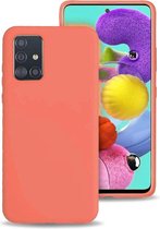 Shieldcase silicone case Samsung Galaxy A71 - oranje