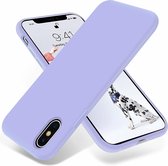ShieldCase Silicone case geschikt voor Apple iPhone X / Xs - optimale bescherming - siliconen hoesje - backcover - paars