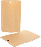 Stazakken Kraft Composteerbaar 10,2x6x15,2cm zonder Gripsluiting | 57 gram (100 stuks)