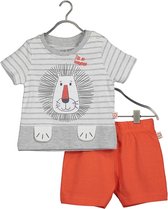Blue Seven - newborn 2-delige set - grijs - Maat 62