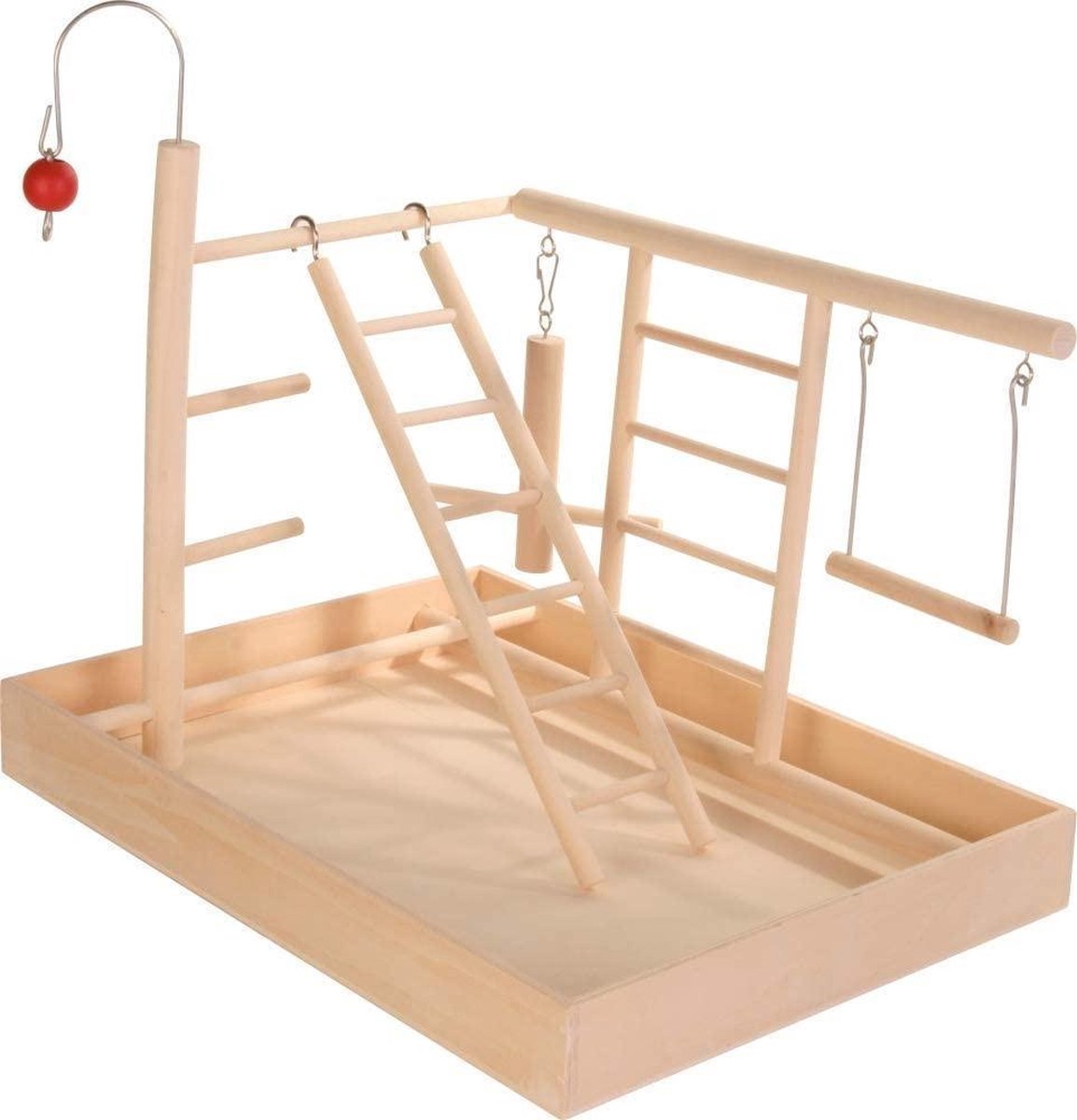 Trixie Speelplaats Hout Voor Kanarie En Parkiet - 35 x 5 x 27 cm