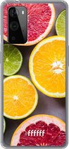 6F hoesje - geschikt voor OnePlus 9 Pro -  Transparant TPU Case - Citrus Fruit #ffffff