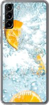 6F hoesje - geschikt voor Samsung Galaxy S21 Plus -  Transparant TPU Case - Lemon Fresh #ffffff