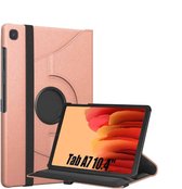FONU 360 Boekmodel Hoes Samsung Tab A7 - 10.4 inch - Rosegoud - Draaibaar