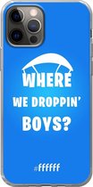 6F hoesje - geschikt voor iPhone 12 Pro - Transparant TPU Case - Battle Royale - Where We Droppin' Boys #ffffff
