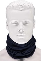 Navy blauwe thermo fleece sjaal/shawl voor volwassenen - Multifunctionele morf sjaal - Warme gezichtsbedekker/windvanger - Nekwarmers