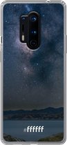 OnePlus 8 Pro Hoesje Transparant TPU Case - Landscape Milky Way #ffffff