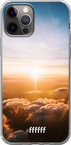 6F hoesje - geschikt voor iPhone 12 - Transparant TPU Case - Cloud Sunset #ffffff