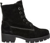 Gabor Dames Veterboots 711 - Zwart - Maat 37,5
