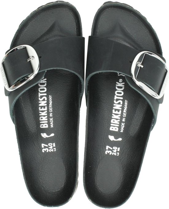 Birkenstock Madrid Dames Slippers Small fit - Black - Maat 40 | bol.com