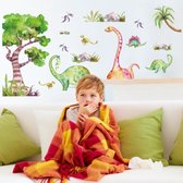 Muurstickers voor Kinderkamer | Dino muursticker | Deursticker Slaapkamer | Muursticker Dieren