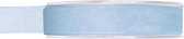 1x Hobby/decoratie lichtblauwe organza sierlinten 1,5 cm/15 mm x 20 meter - Cadeaulint organzalint/ribbon - Striklint linten blauw