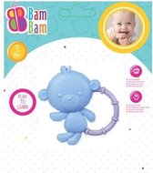 Bam Bam Aap rammelaar / bijtring - speelgoed baby peuter tandjes bijten - 3 maanden ftalaatvrij