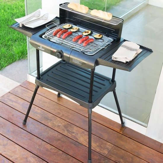 Relaxwonen Elektrische Barbecue - Grilloppervlak (LxB) 40x38 cm - Inclusief onderstel - Zwart