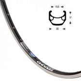 Ryde velg chrina race 28 inch alu 18mm hoog 15mm 36 gaats zwart