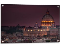 Tuinposter – Villa Borghese - Italie - 90x60cm Foto op Tuinposter  (wanddecoratie voor buiten en binnen)