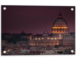 Tuinposter – Villa Borghese - Italie - 60x40cm Foto op Tuinposter  (wanddecoratie voor buiten en binnen)