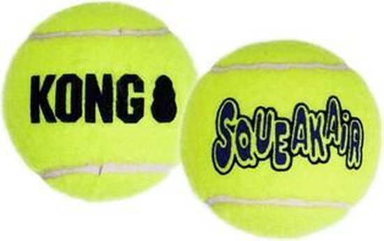 KONG Air squeaker – Tennisbal – Hondenspeeltjes – 3 stuks – S