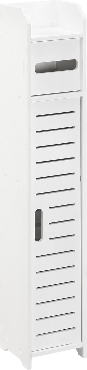 Toiletrol houder Leoben HKC badkamerkast 80x15x15 cm wit