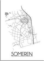 Someren Plattegrond poster A3 poster (29,7 x 42 cm) - DesignClaud