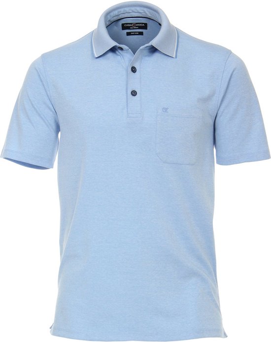 Casa Moda - Polo Blauw - Regular-fit - Heren Poloshirt Maat 3XL