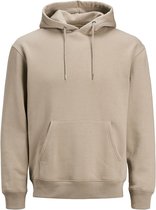 Jack and Jones Hoodie Beige Stretch Met Kangoeroezak Casual Fit - XL