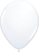 Folat - Ballonnen - Wit - Metallic - 50st.