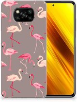 Cover Case Xiaomi Poco X3 | Poco X3 Pro Smartphone hoesje Flamingo