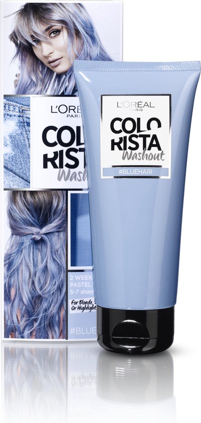 Poging Omgekeerd Expertise L'Oréal Paris Colorista Washout Haarverf - Blauw - 1 tot 2 Weken Kleuring |  bol.com