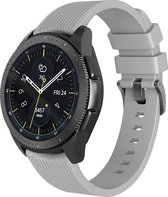 Samsung Gear Sport bandje Samsung Samsung galaxy watch active 1 - 2 / Galaxy Watch 42mm SM-R810 bandje silicone grijs 20mm Watchbands-shop.nl