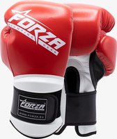 Forza Boxing Gloves - Microfiber VEGAN - Red/White - 12oz