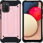 iMoshion Rugged Xtreme Backcover Samsung Galaxy A02s hoesje - Rosé Goud
