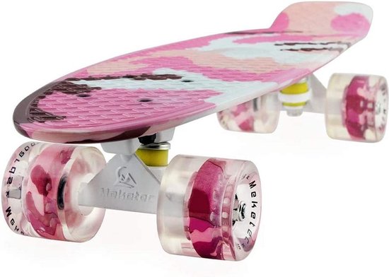 2Cycle Skateboard - LED Wielen - 22.5 inch - Girl - Penny Board - Diverse Kleuren