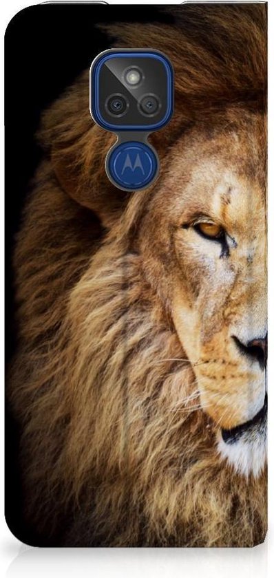 Étui Support Étui Motorola Moto G9 Play Smart Cover Lion