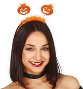 Halloween diadeem - pompoen - one size - oranje - meisjes/dames