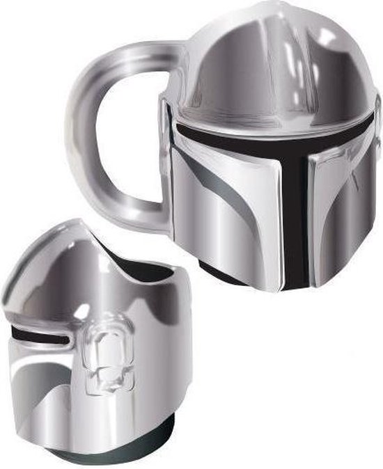 Tazza Ufficiale Star Wars The Mandalorian 311 Ml - Design "The Kid's With Me" Con Baby Yoda, Prodotto Originale Pyramid International - 2