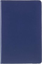 Shop4 - Samsung Galaxy Tab A7 10.4 (2020) Hoes - Rotatie Cover Lychee Donker Blauw