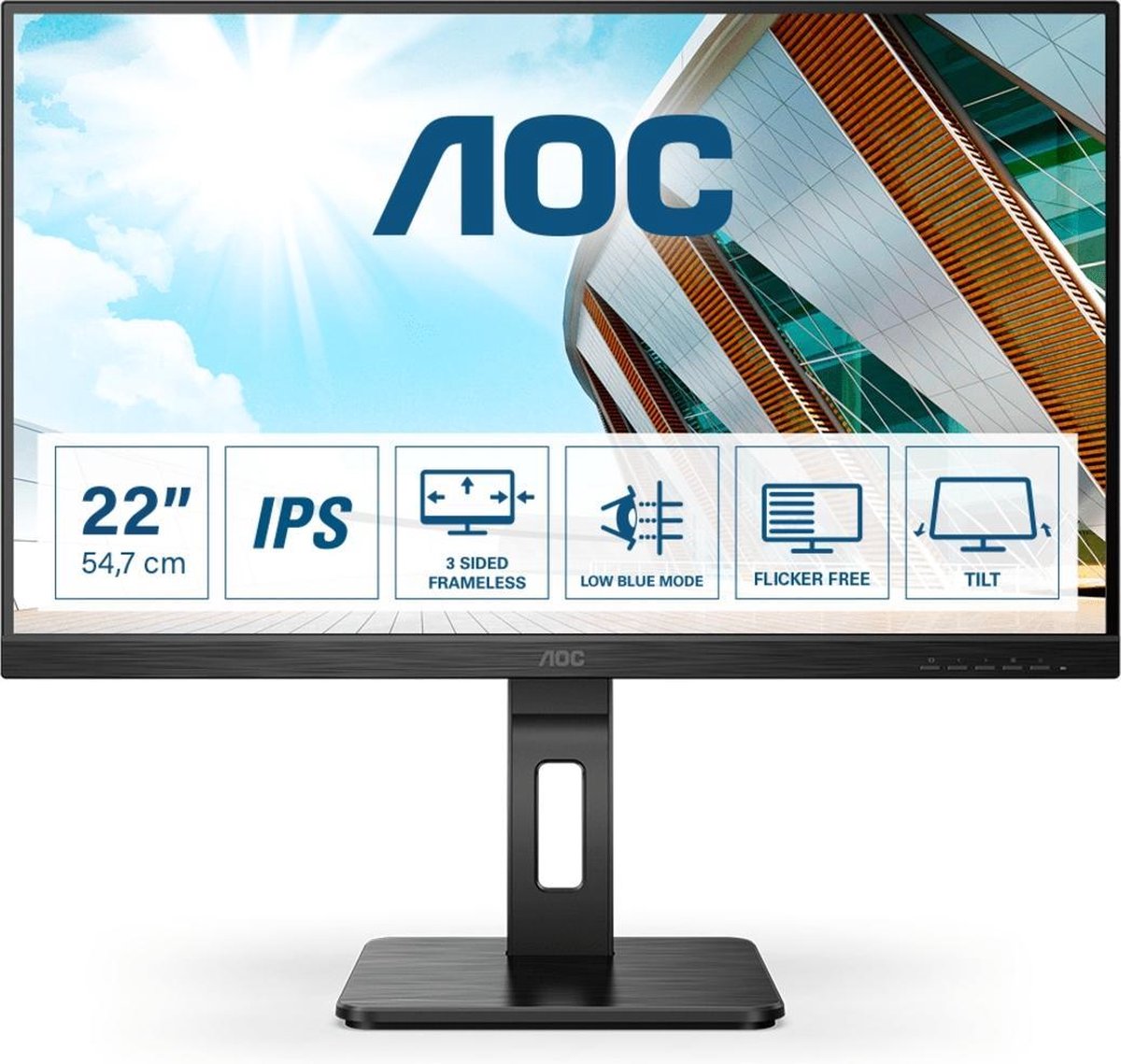 AOC (22P2DU) - LED-Monitor - 54.6 cm (21.5