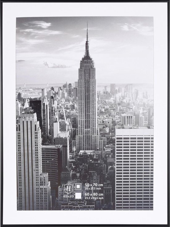 Fotolijst - Henzo - Manhattan - Fotomaat 60x80 cm - Zwart