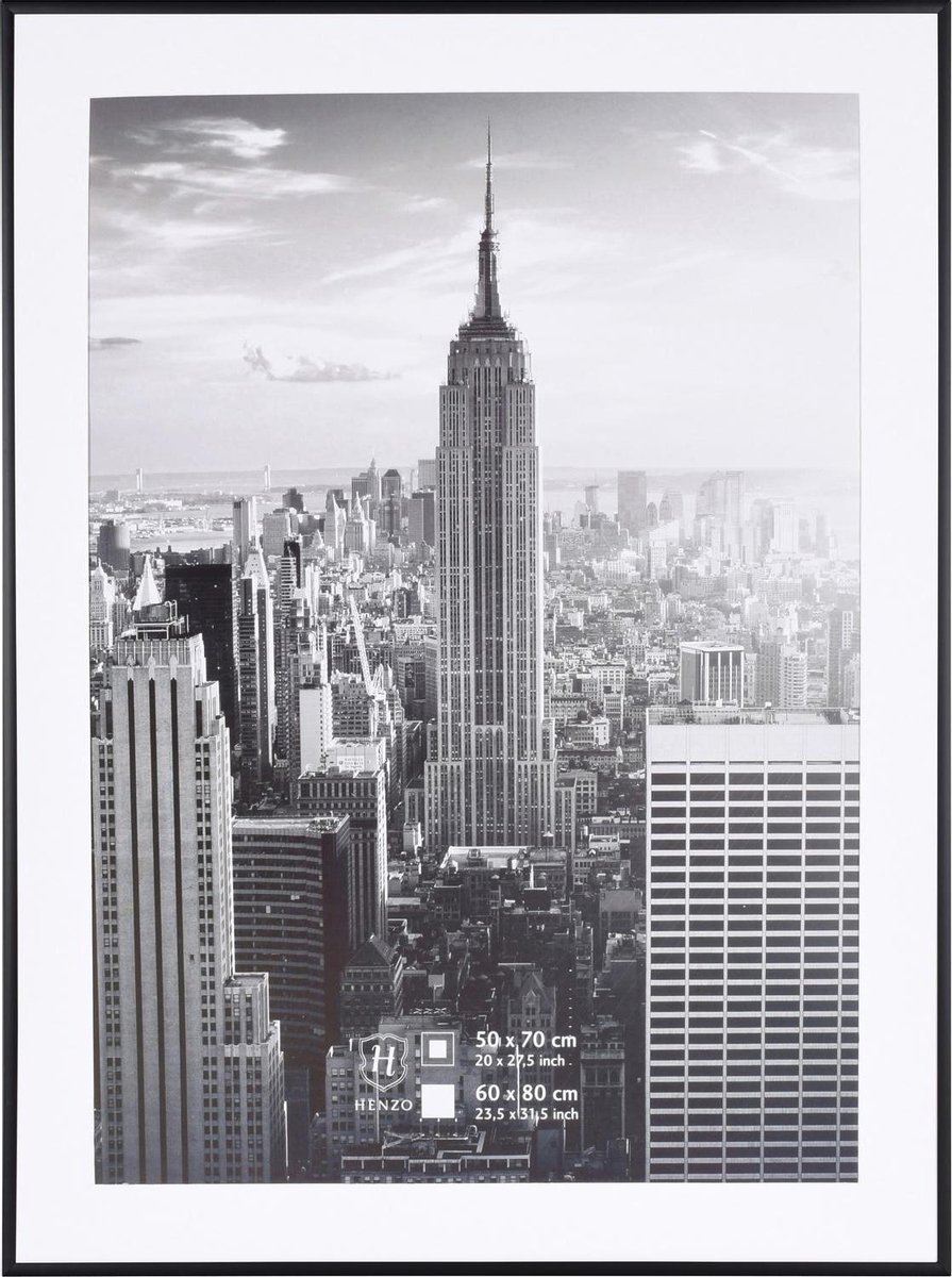 Henzo Fotolijst - Henzo - Manhattan - Fotomaat 60x80 cm - Zwart