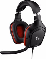 Logitech G332 - Gaming Headset voor PC, Playstation & Xbox - Zwart & Rood