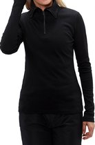Spex Lachen Skipully - Korte Rits - Midlayer - Wintersport -  Zwart Dames - Maat L