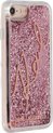 Roze hoesje van Karl Lagerfeld - Backcover -iPhone 7-8 iPhone SE2 2020 - Glitter Signature