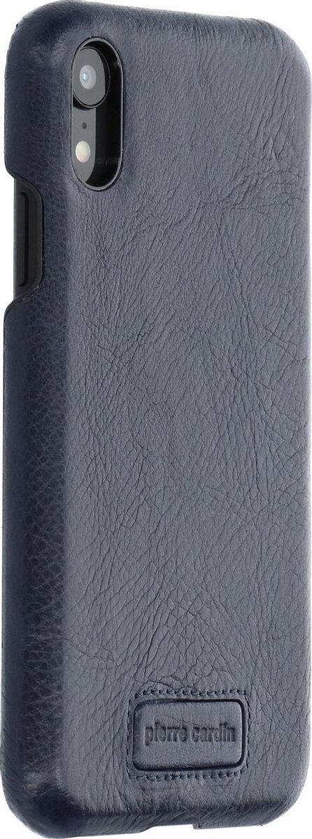 Blauw hoesje van Pierre Cardin - Backcover - Stijlvol - Leer - iPhone XR - Luxe cover