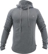 Hoodie Rib Sleeve Grey  XXL