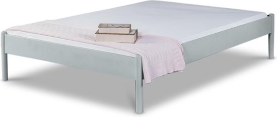 Bed Box Wonen - Alice metalen bed - Zilver - 90x200