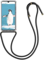 kwmobile telefoonhoesje compatibel met Huawei Mate 20 - Hoesje met koord - Back cover in transparant