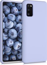 kwmobile telefoonhoesje voor Samsung Galaxy A41 - Hoesje met siliconen coating - Smartphone case in pastel-lavendel