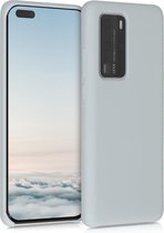 kwmobile telefoonhoesje voor Huawei P40 Pro - Hoesje met siliconen coating - Smartphone case in mat lichtgrijs